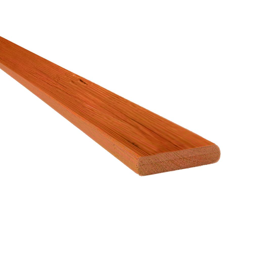 ไม้ระเบียง Chale't Hardwood (Wood Grain) E4E อบ อัดน้ำยากันปลวก H3.2 สีไม้แดง  1x4x2.5 (18mm.x85mm.)